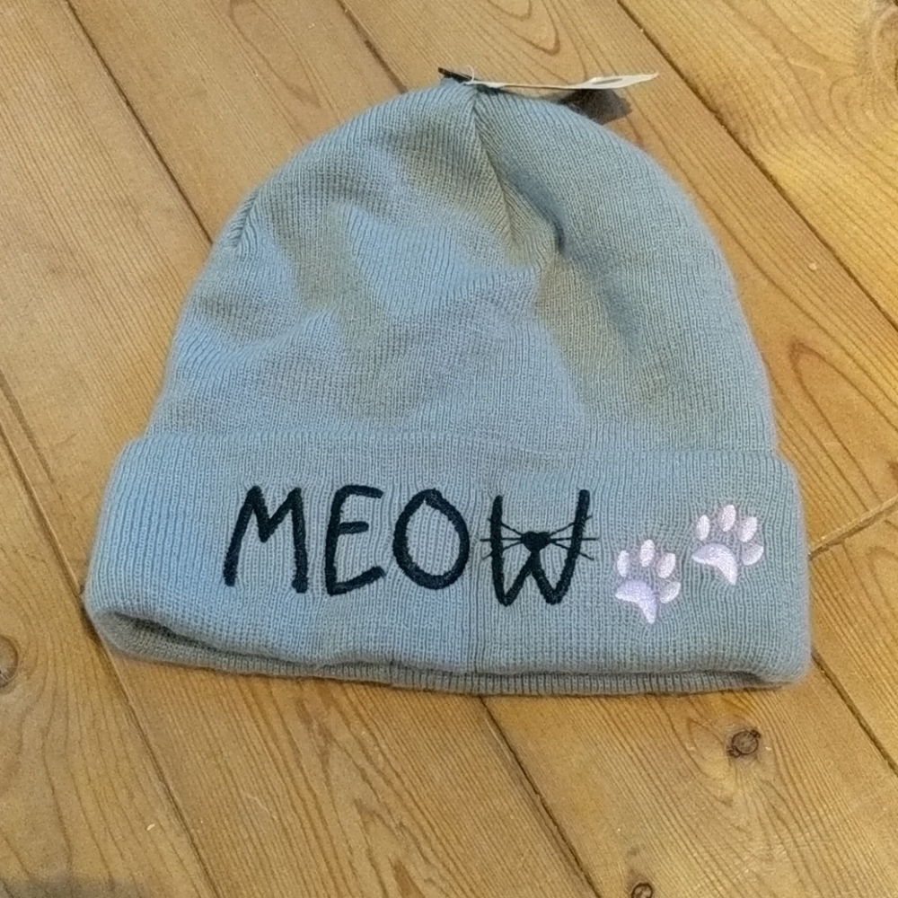 NWT Cat Kitty Knit Hat Toque